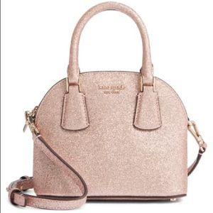 Kate Spade Sylvia Dome Glitter Pink Handbag